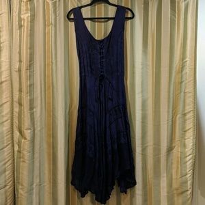Pretty purple peasant dress